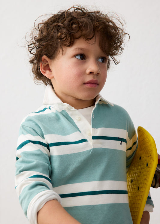 Mayoral Boys Striped Polo Shirt 4141