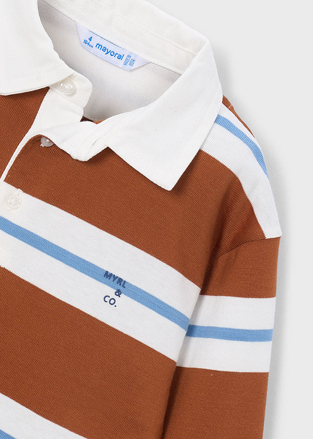 Mayoral Boys Striped Polo Shirt 4141