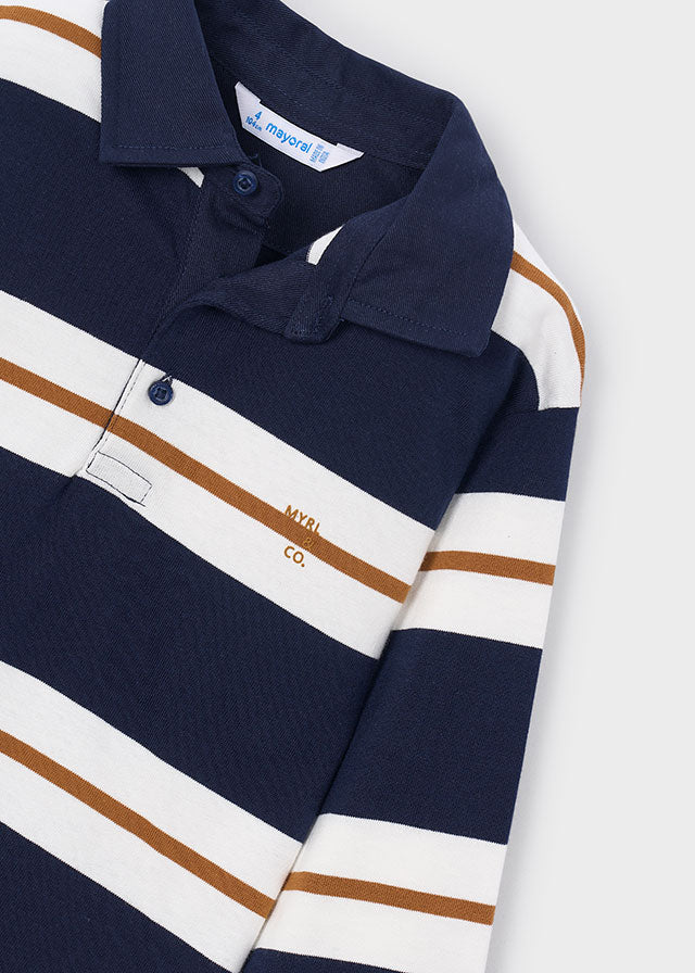 Mayoral Boys Striped Polo Shirt 4141