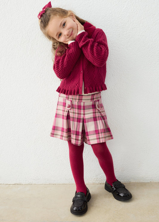 Mayoral Girls Plaid Dressy Shorts 4229
