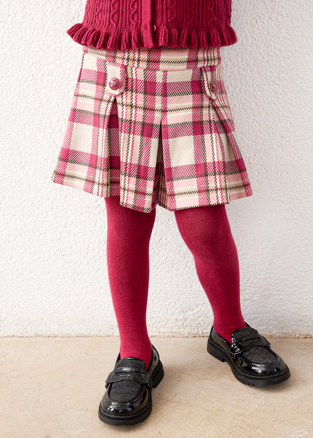 Mayoral Girls Plaid Dressy Shorts 4229