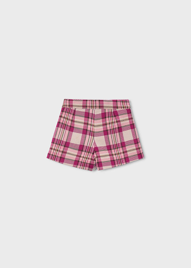 Mayoral Girls Plaid Dressy Shorts 4229