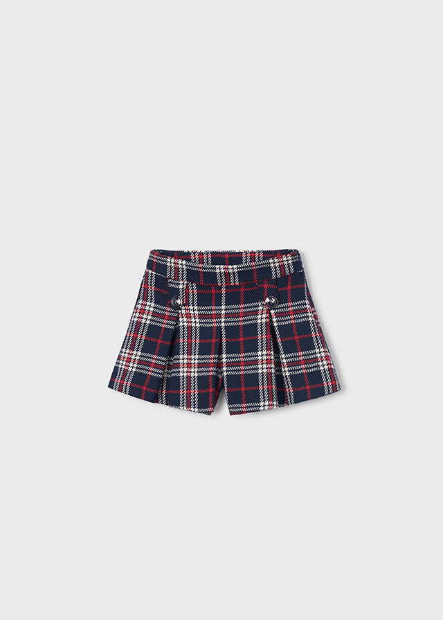 Mayoral Girls Plaid Dressy Shorts 4229
