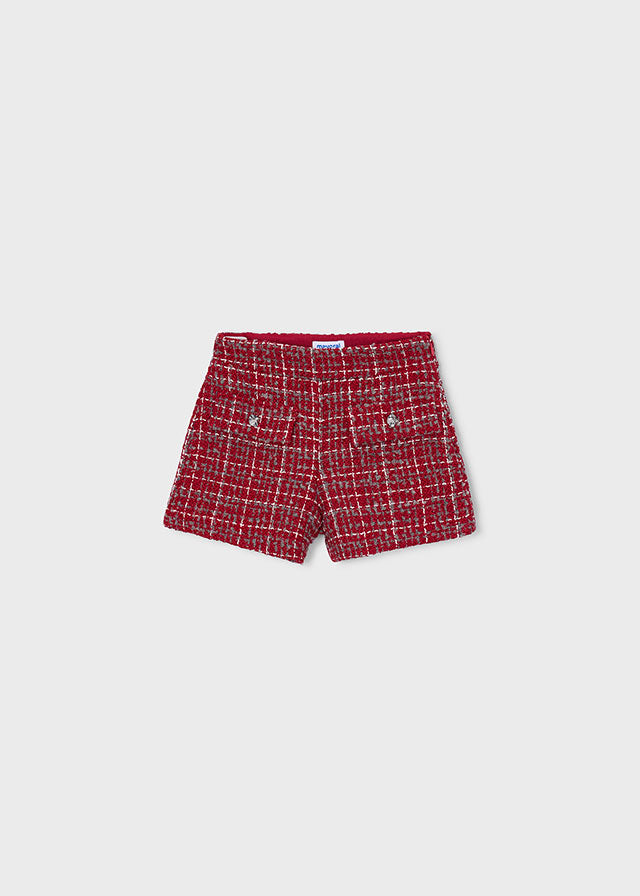 4230 Mayoral Plaid Dressy Shorts