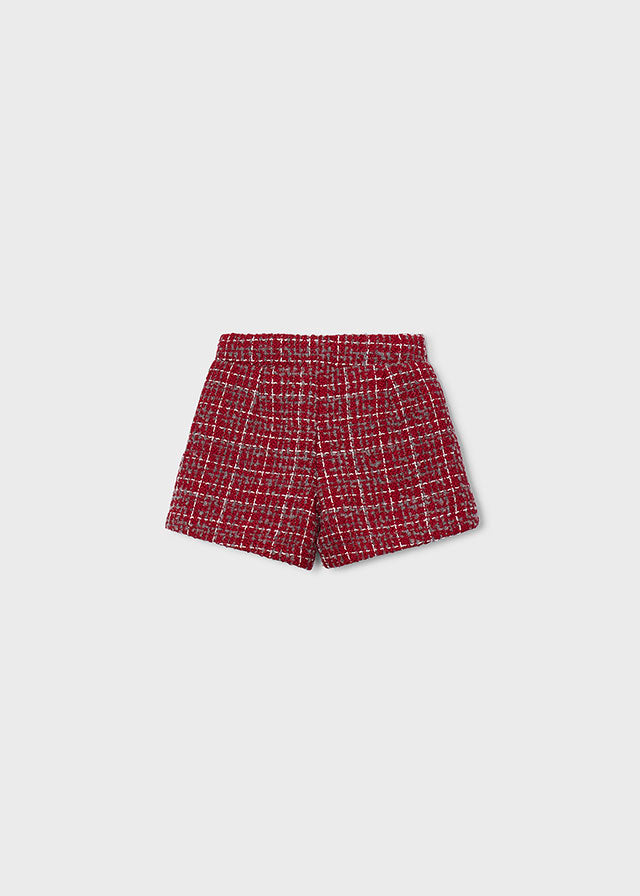 4230 Mayoral Plaid Dressy Shorts