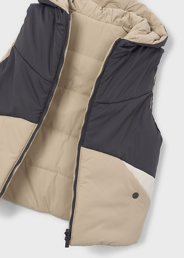 Mayoral Boys Navy Padded Gilet | Lightweight Reversible Bodywarmer 4312