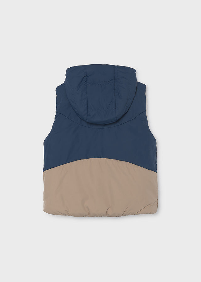 Mayoral Boys Navy Padded Gilet | Lightweight Reversible Bodywarmer 4312