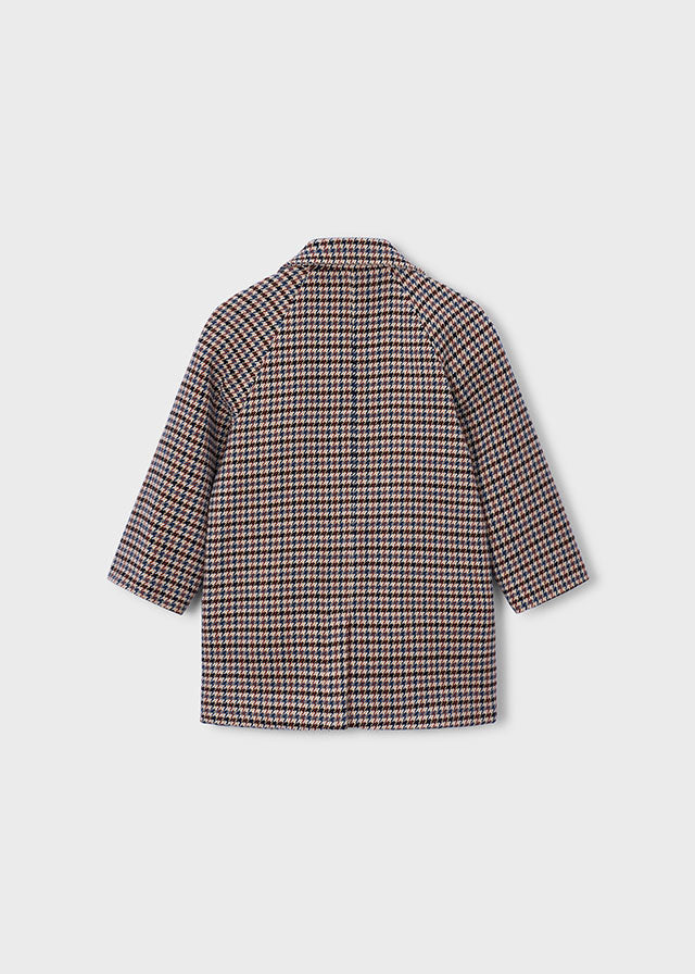 4414 Mayoral Tweed Coat | Girls Classic Tweed Coat | Little VIPs