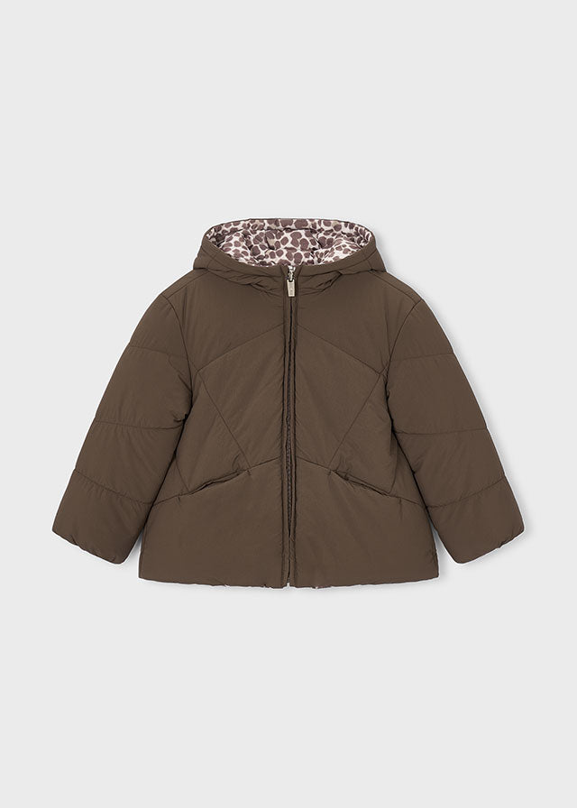 Mayoral Girls Reversible Brown Coat 4418