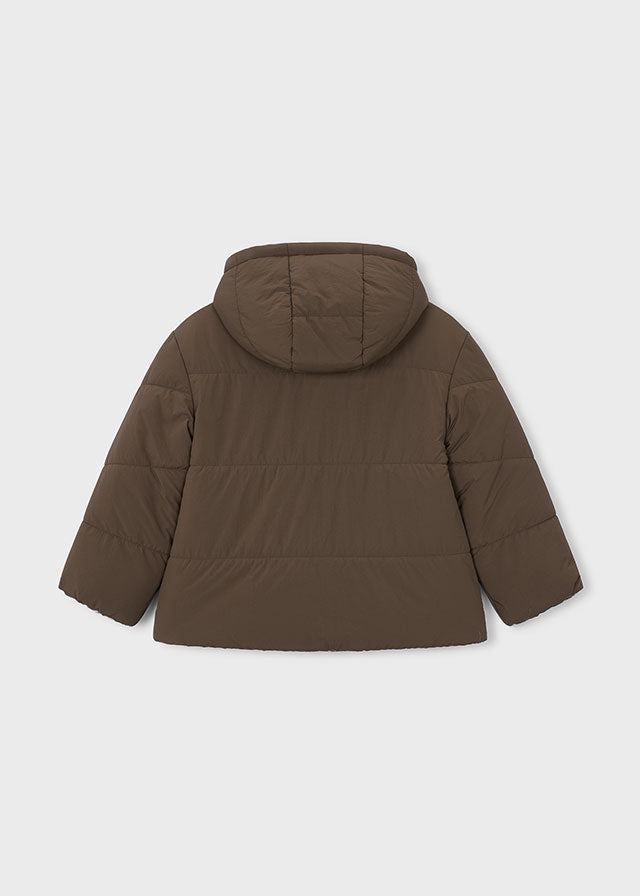 Mayoral Girls Reversible Brown Coat 4418