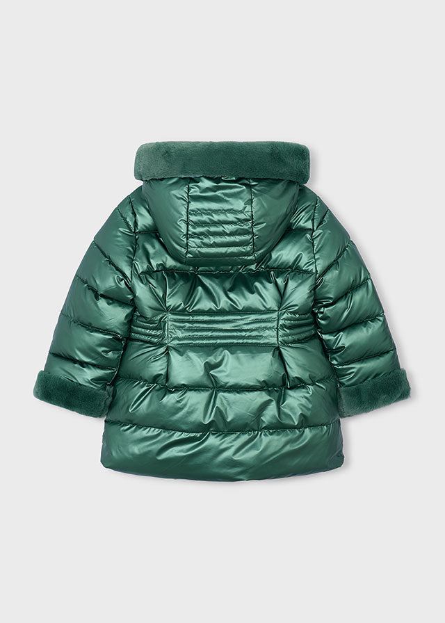 4422 Mayoral Quilted Faux Fur Hood Jacket