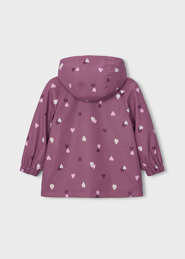 Mayoral Girls Heart Print Raincoat 4424