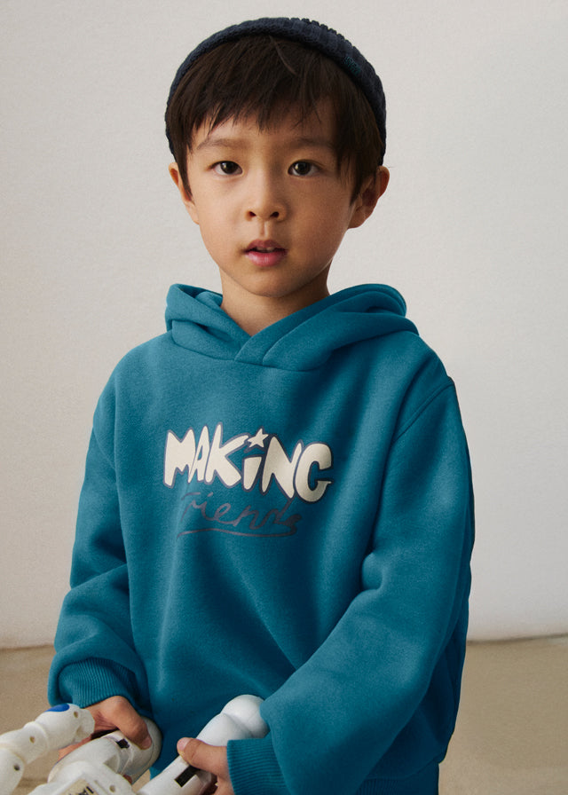 Mayoral Hooded Sweatshirt for Boys | Designer Kids Hoodie | Little VIPS 4463