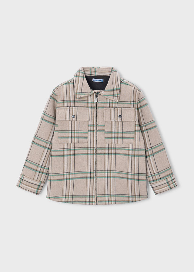 Mayoral Boys Navy Blue Lumberjack Style Overshirt | 4-10 Years 4466