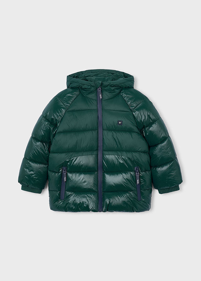 Mayoral Boys Navy Puffer Jacket with Hood | Winter Coat 4469
