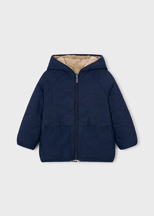 Mayoral Boys Fleece Reversible Hooded Jacket 4470