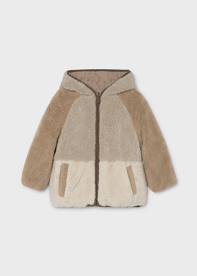 Mayoral Boys Fleece Reversible Hooded Jacket 4470
