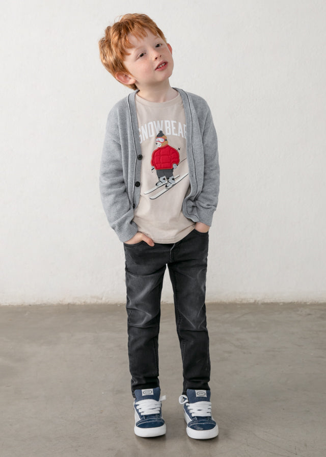 Mayoral 4516 Slim Leg Jeans Black | Boys Designer Jeans | Little VIPS