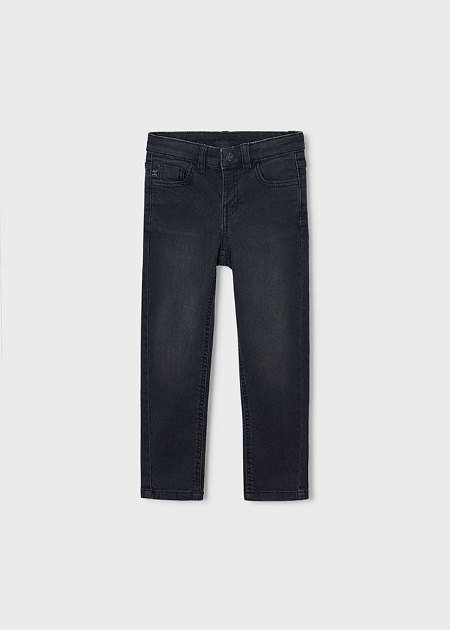 Mayoral 4516 Slim Leg Jeans Black | Boys Designer Jeans | Little VIPS