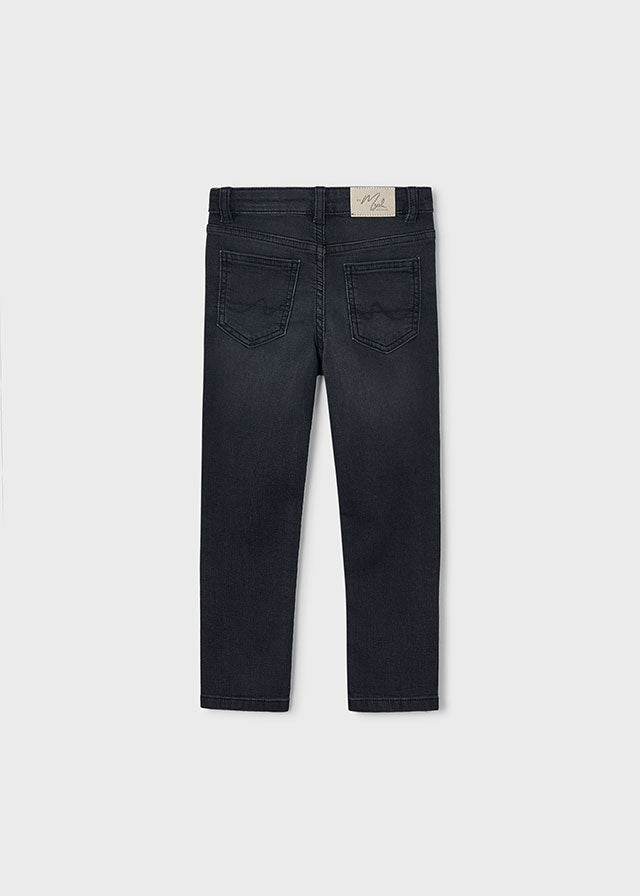 Mayoral 4516 Slim Leg Jeans Black | Boys Designer Jeans | Little VIPS