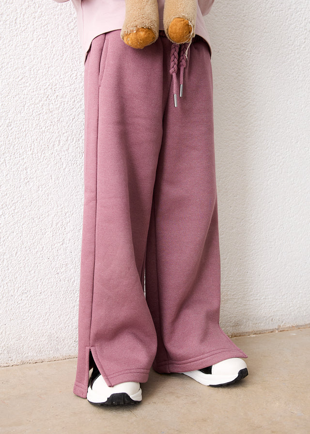 Mayoral Wide Leg Leisure Trousers | Girls Purple Trousers | Little VIPs 4518