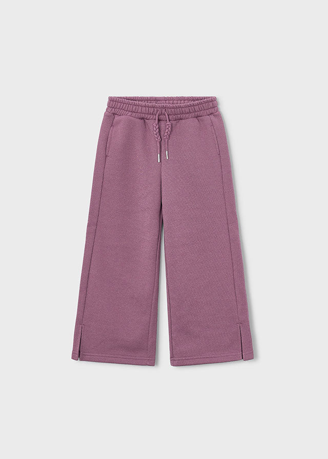 Mayoral Wide Leg Leisure Trousers | Girls Purple Trousers | Little VIPs 4518