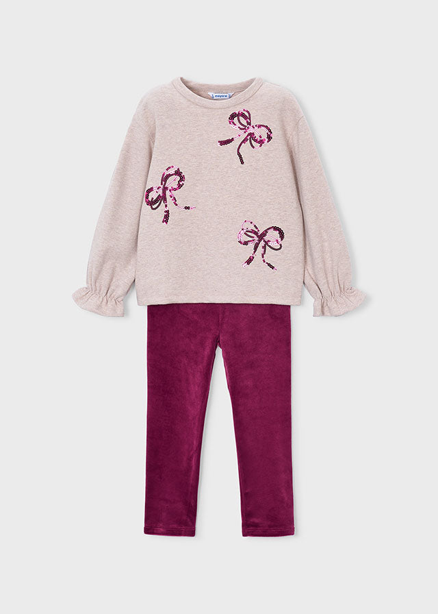 4739 Mayoral Suedette Leggings Set | Girls 2 Piece Outfit Set | Little VIPs