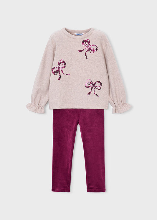 4739 Mayoral Suedette Leggings Set | Girls 2 Piece Outfit Set | Little VIPs