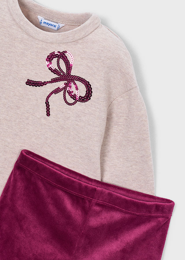 4739 Mayoral Suedette Leggings Set | Girls 2 Piece Outfit Set | Little VIPs