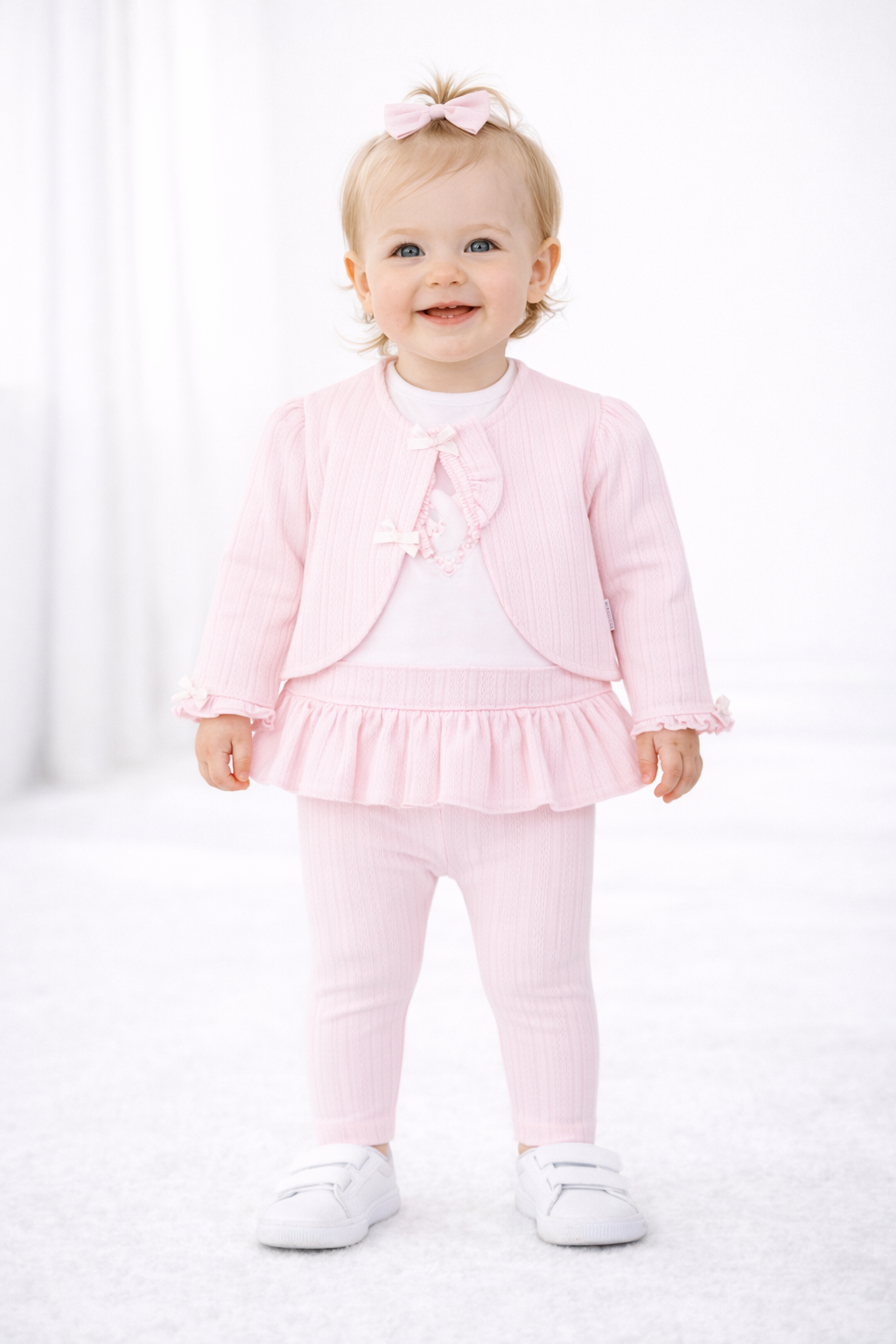 PA805F Pastels Frill Cardigan - Harriet