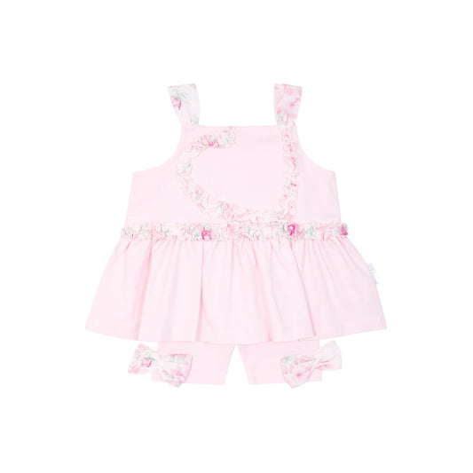 050Z Pastels Floral Heart Legging Set - Orlaith