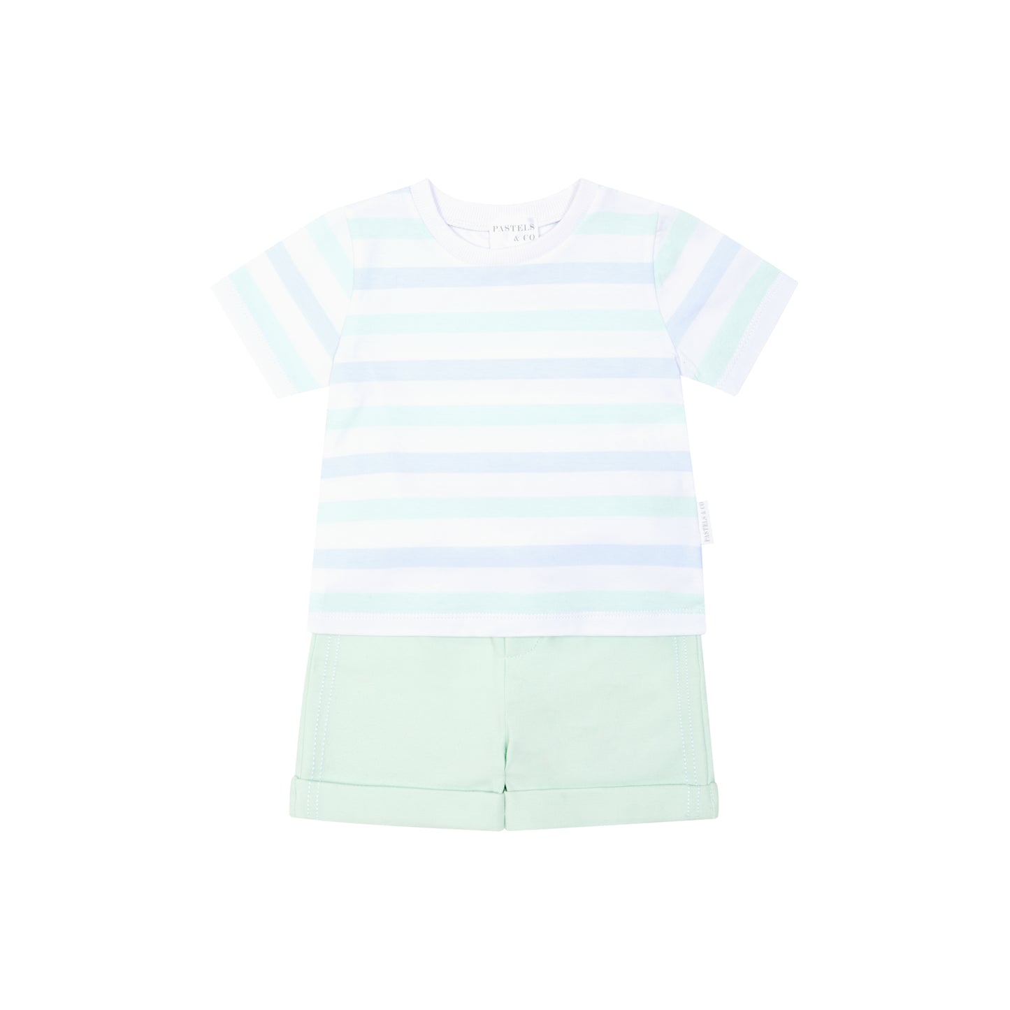 801J Pastels T-Shirt and Short Set - Bruno