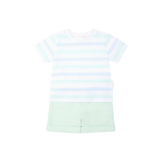 801J Pastels T-Shirt and Short Set - Bruno