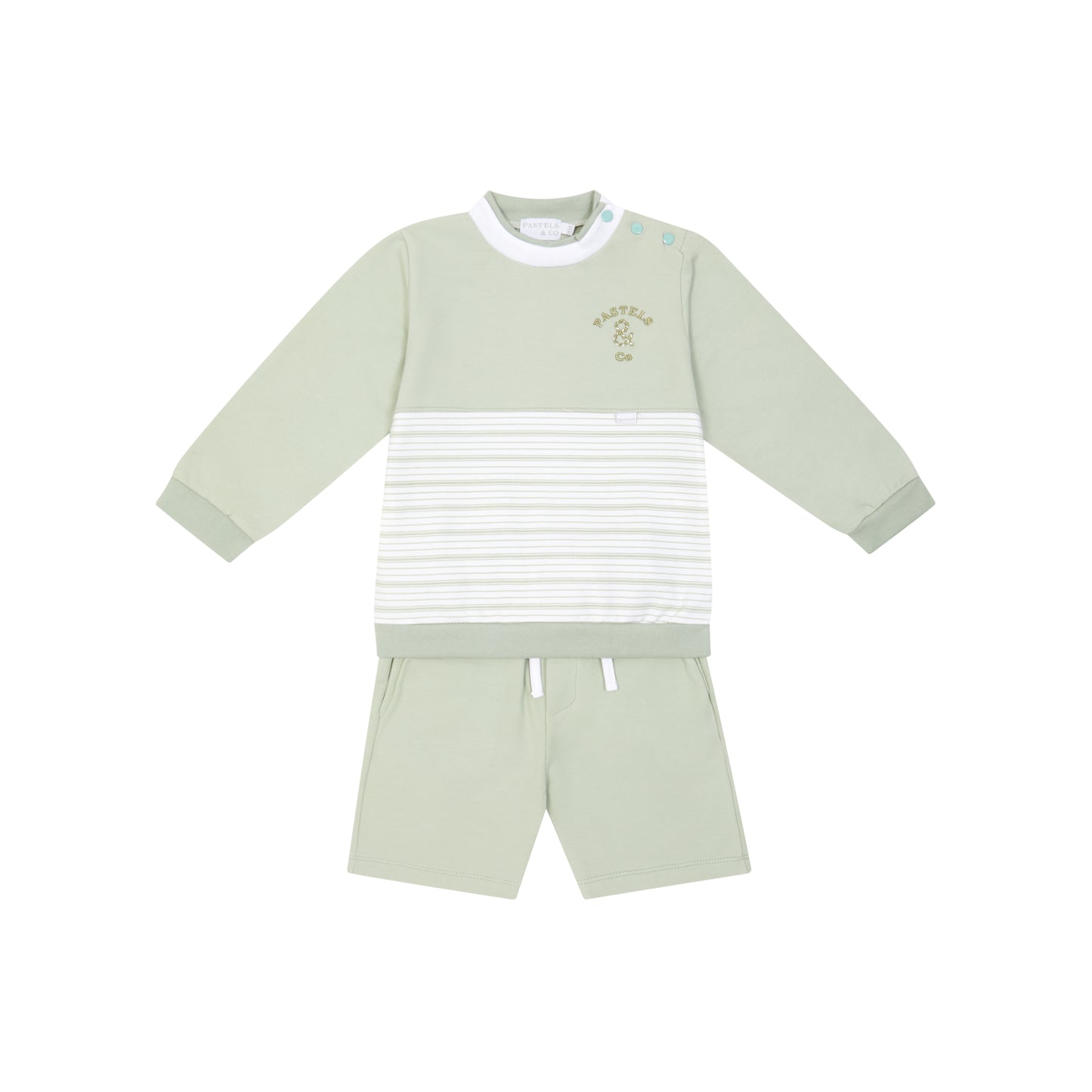802F Pastels Sweatshirt Short Set - Cyrus