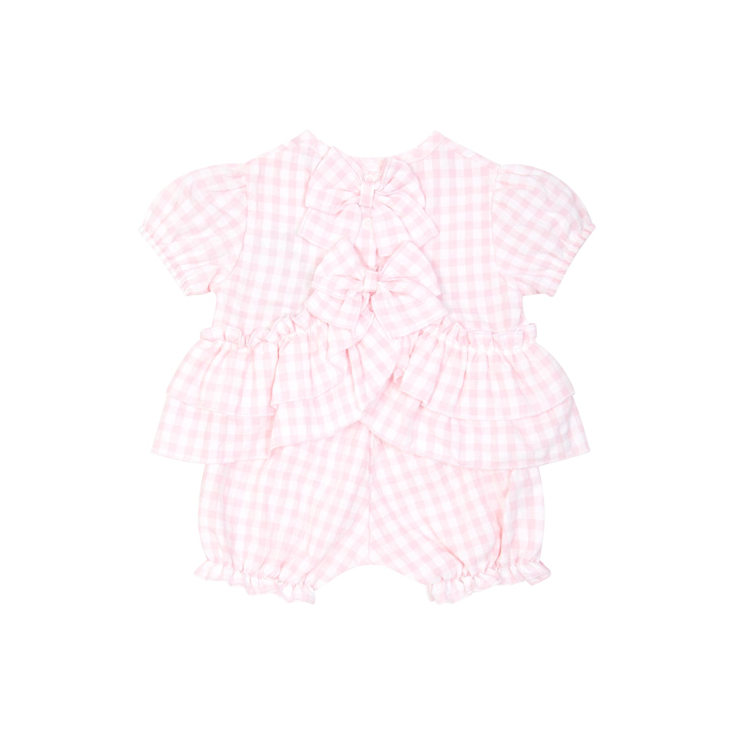804G Pastels Gingham Check Short Set - Rowan