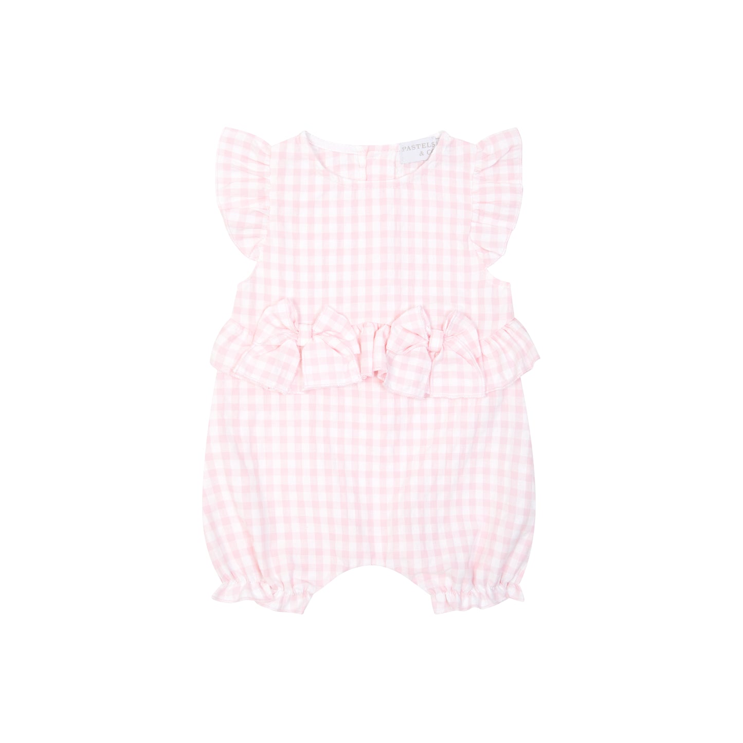 804L Pastels Gingham Romper - Rebecca