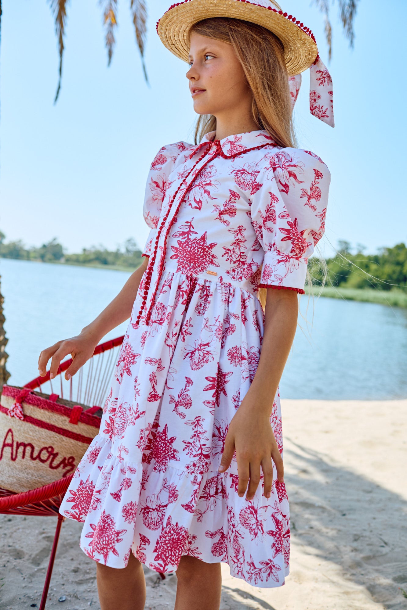 33443 Patachou Willow Print Shirt Dress