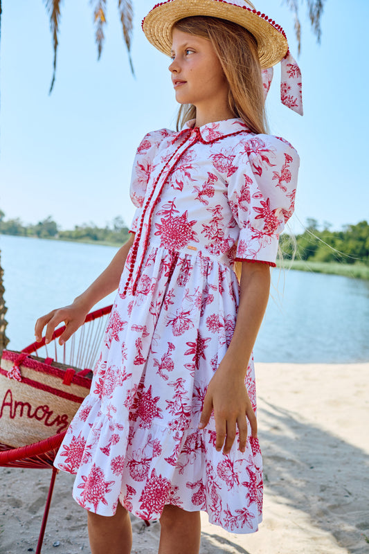 33443 Patachou Willow Print Shirt Dress