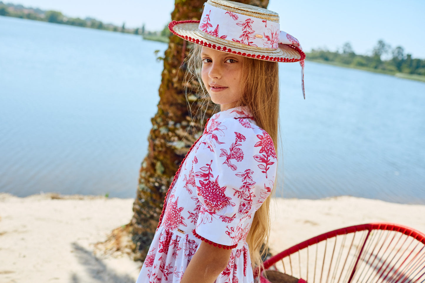 33443 Patachou Willow Print Shirt Dress