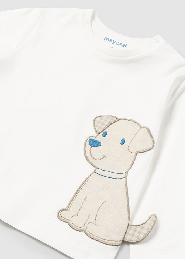 2043 Mayoral Long Sleeve Dog T-Shirt-littlevips-littlevips