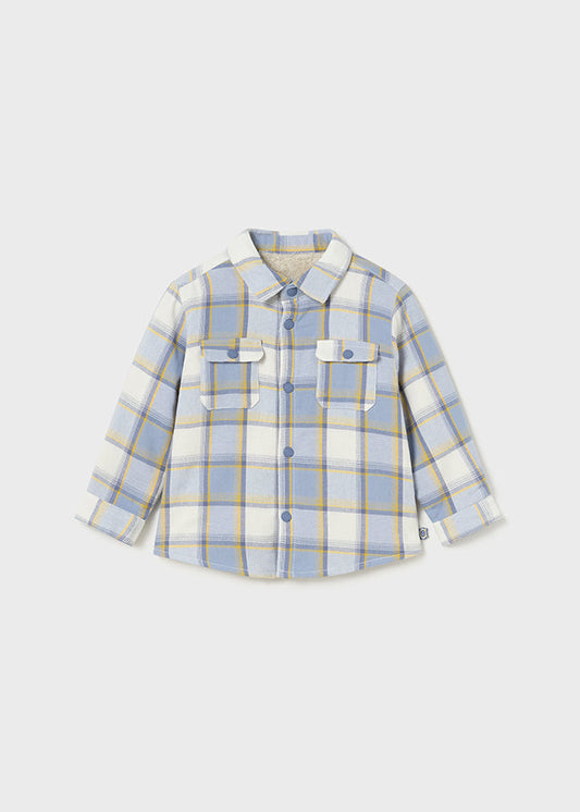 2187 Mayoral Checked Overshirt-littlevips-littlevips