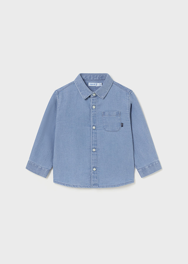 2192 Mayoral Denim Soft Shirt-littlevips-littlevips