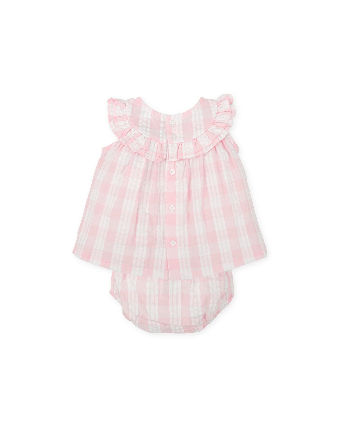 2283 Tutto Piccolo Gingham Print Dress Set