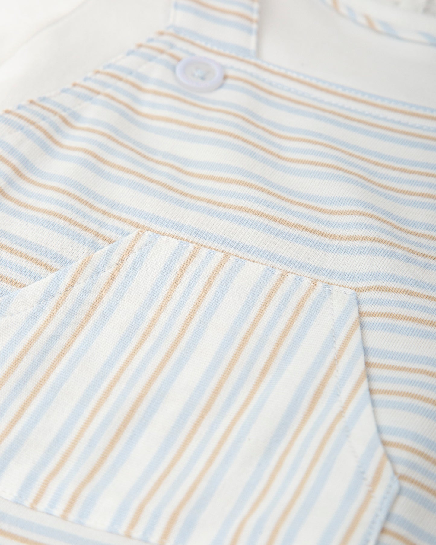 2425 Tutto Piccolo Striped Mock Dungaree Romper