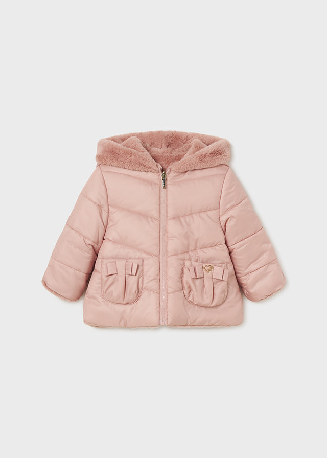 2480 Mayoral Quilted Reversible Faux Fur Hooded Jacket-littlevips-littlevips