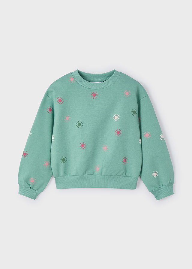 3402 Mayoral Flower/Spot Design Sweatshirt