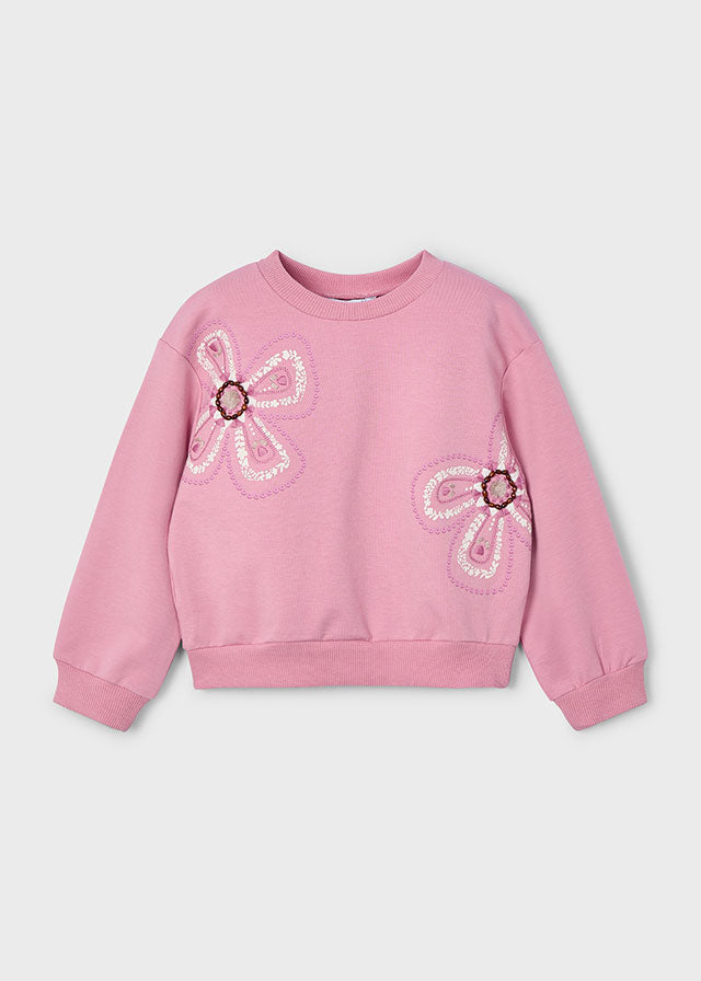 3402 Mayoral Flower/Spot Design Sweatshirt