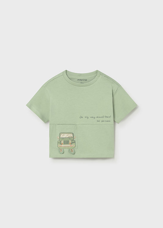 1005 Mayoral Jeep Front Pocket Detail T-Shirt