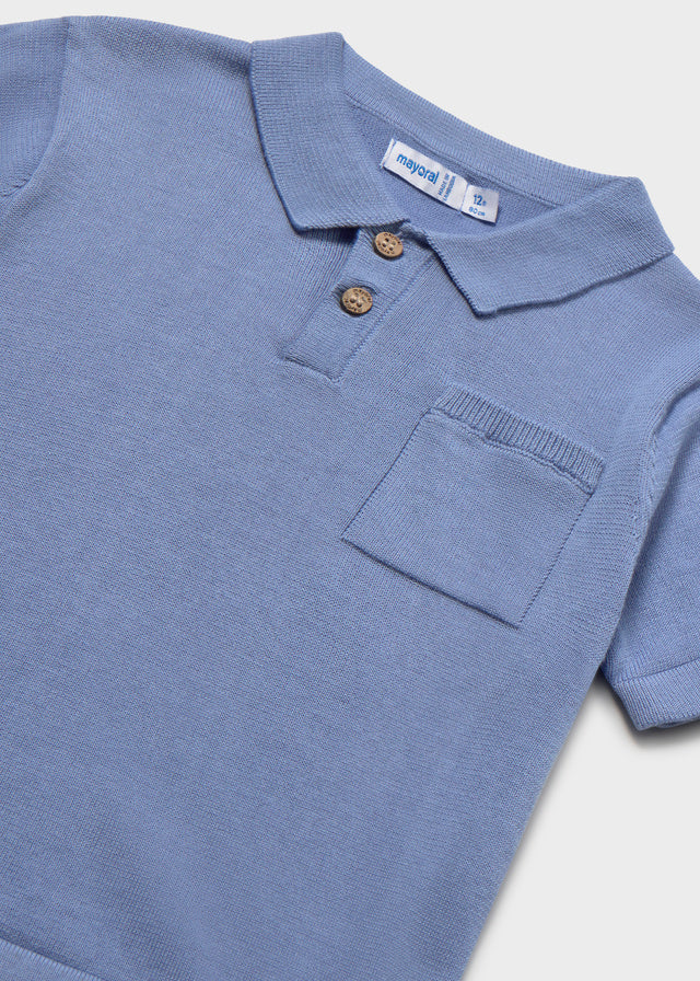 1109 Mayoral Knitted Smart Polo