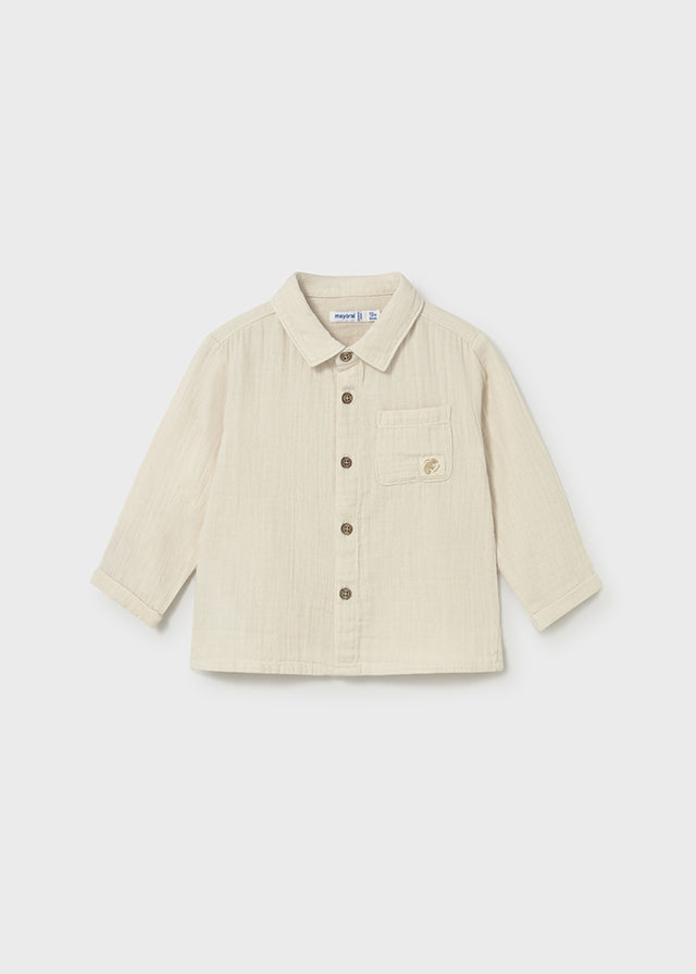 1119 Mayoral Linen Style Long Sleeve Shirt